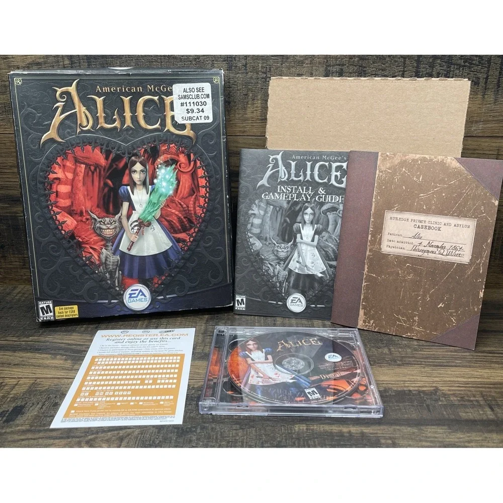 EA GAMES AMERICAN MCGEE'S ALICE VIDEO GAME W/BOOKLET AND DISC